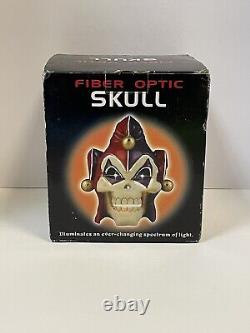 NEW NIB Rare Fiber Optic Demon Skull 3D Halloween Scary Horror Spencers Vintage