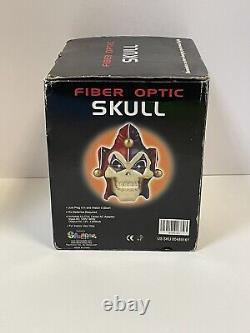 NEW NIB Rare Fiber Optic Demon Skull 3D Halloween Scary Horror Spencers Vintage