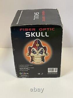 NEW NIB Rare Fiber Optic Demon Skull 3D Halloween Scary Horror Spencers Vintage