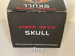 NEW NIB Rare Fiber Optic Demon Skull 3D Halloween Scary Horror Spencers Vintage