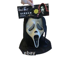 NOS RARE Vintage 1997 SCREAM Ghost Face Mask Fun World / Easter Unlimited HORROR
