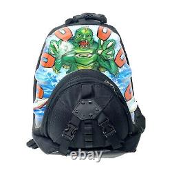 Oakley Hard shell Backpack Vintage Rare Case Custom Loch Ness Monster Painted