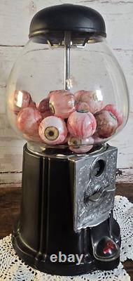 Oddities Weird Curiosities ART Vtg Gumball Machine Handmade Creepy Eyeballs RARE