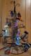 Pier One Imports Rare Vintage Black Metal Halloween Tree With Glitter Ornaments