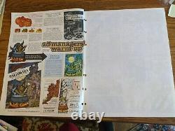 Print Media Service October 1984 Halloween Rare Art Vtg Binder Book