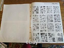 Print Media Service October 1984 Halloween Rare Art Vtg Binder Book