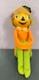 Pumpkin Knee Hugger Scarecrow With Black Owl Halloween Japan Vintage Pixie Sitter