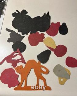 RARE 1920 Beistle Halloween Silhouettes for Party Decorations Box 46 Silhouettes