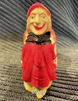 RARE 1920s CELLULOID HALLOWEEN WITCH PUMPKIN CAT VINTAGE TOY