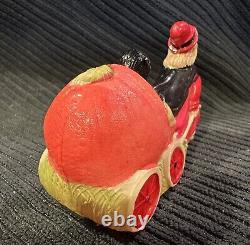 RARE 1920s CELLULOID HALLOWEEN WITCH PUMPKIN CAT VINTAGE TOY