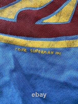 RARE 1940's Superman Halloween Official Play Suit Kids Costume Ben Cooper DC Vtg