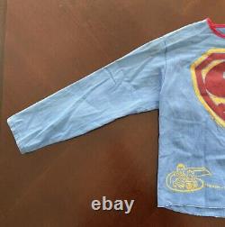 RARE 1940's Superman Halloween Official Play Suit Kids Costume Ben Cooper DC Vtg