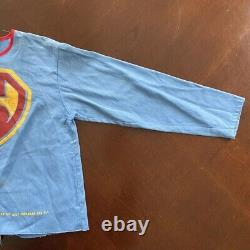 RARE 1940's Superman Halloween Official Play Suit Kids Costume Ben Cooper DC Vtg