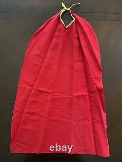 RARE 1940's Superman Halloween Official Play Suit Kids Costume Ben Cooper DC Vtg