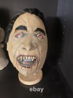 RARE 1970s Vintage Don Post Studios Christopher Lee Dracula mask