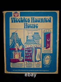 RARE 1976 Vintage Weebles Haunted House COMPLETE withbox witch ghost Halloween EUC