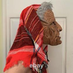 RARE 1982 Vintage Be Something Studios Mask OLD WOMAN / WITCH Halloween