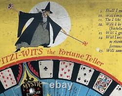 Details about   RARE Antique Witzi Wits Fortune Teller Game *Vintage Halloween Collectible 
