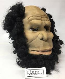 RARE DON POST Studios Neanderthal Cave Man Latex Halloween Mask Vintage 1982