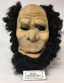 RARE DON POST Studios Neanderthal Cave Man Latex Halloween Mask Vintage 1982