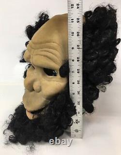 RARE DON POST Studios Neanderthal Cave Man Latex Halloween Mask Vintage 1982