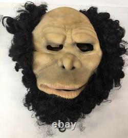 RARE DON POST Studios Neanderthal Cave Man Latex Halloween Mask Vintage 1982