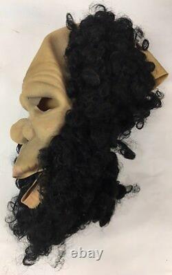 RARE DON POST Studios Neanderthal Cave Man Latex Halloween Mask Vintage 1982