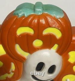 RARE Don Featherstone VTG Halloween Union Blow Mold Ghost Pumpkin Patch Wreath