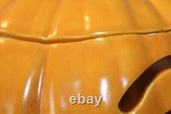 RARE Double-Sided Vintage 1985 Large Ceramic Jack-O'-Lantern Pumpkin Light