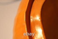 RARE Double-Sided Vintage 1985 Large Ceramic Jack-O'-Lantern Pumpkin Light