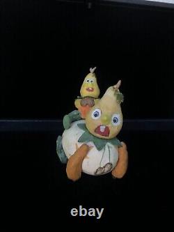 RARE Halloween German/Japan Veggie Child Riding A Candy Container Veggie Man