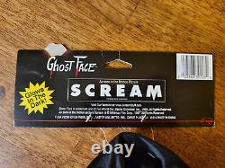 RARE NEW Vintage Scream Ghostface Halloween Glow Mask Fun World 1997 Poly Shroud