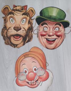RARE ORIGINAL WIZARD OF OZ PAPER MASKS 1939 Einson-Freeman Loews