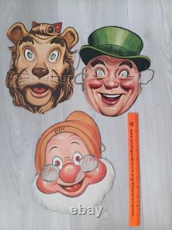 RARE ORIGINAL WIZARD OF OZ PAPER MASKS 1939 Einson-Freeman Loews