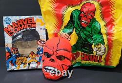 RARE Red Skull Marvel Comics Ben Cooper Vintage Mask Costume Box 1970s Halloween