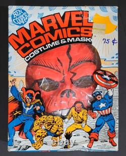 RARE Red Skull Marvel Comics Ben Cooper Vintage Mask Costume Box 1970s Halloween