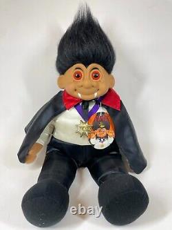 RARE Russ FANG Vintage Halloween Count Dracula Large Jumbo 27 Troll Doll Plush