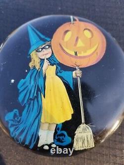 RARE Tindeco HALLOWEEN? Candy TIN. Witch With Broom
