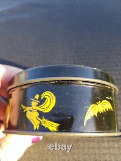 RARE Tindeco HALLOWEEN? Candy TIN. Witch With Broom