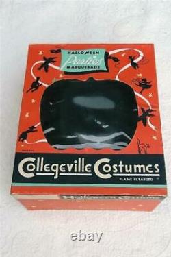 RARE VINTAGE COLLEGEVILLE HALLOWEEN COSTUME FARMER UNCLE CY with DERBY HAT GOATEE+