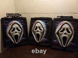 RARE VINTAGE SCREAM GHOSTFACE 3D WALL PLAQUES HALLOWEEN DECOR 14.5 x 18