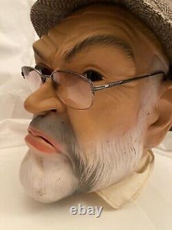 RARE VTG 1994 SEAN CONNERY LUCAS-FILM LTD MASK INDIANA JONES Halloween Costume