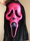 Rare Vtg. Fun World Div. Scream Fantastic Faces Pink Ghost Face Halloween Mask