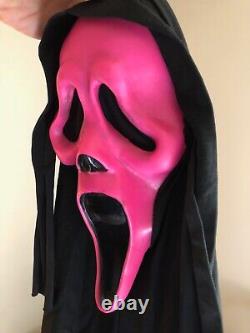 RARE VTG. Fun World Div. Scream Fantastic Faces Pink Ghost Face Halloween Mask