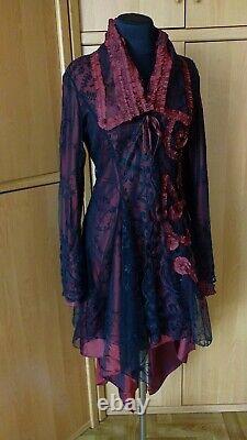 RARE VTG In Love by Carling Victorian Steampunk Goth Renaissance Jacket Lace M