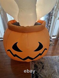 RARE VTG Totally Ghoul Airblown Inflatable 8FT Halloween Ghosts Pumpkin Read