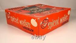 RARE Vintage 1950s/60s Keebler Spiced Wafers Halloween Cookie Box Jack-O-Lantern