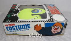 RARE Vintage 1970 Ben Cooper Heckle & Jeckel Halloween Costume & Mask In Box LG