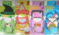 RARE! Vintage 1979 Promo TACO BELL Halloween Fun Masks (SET OF ALL 4!) Cardboard