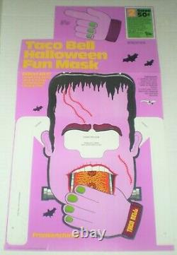 RARE! Vintage 1979 Promo TACO BELL Halloween Fun Masks (SET OF ALL 4!) Cardboard